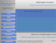 Tablet Screenshot of nightingaletrumpets.co.uk
